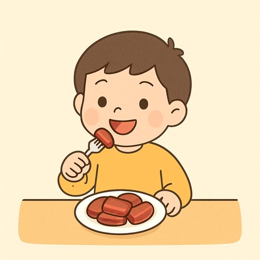 Meat card illustration