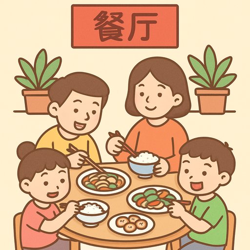 Restaurant card illustration