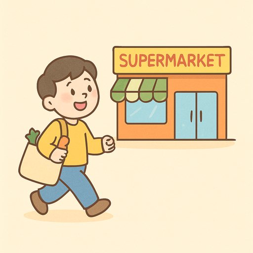 Shopping card illustration